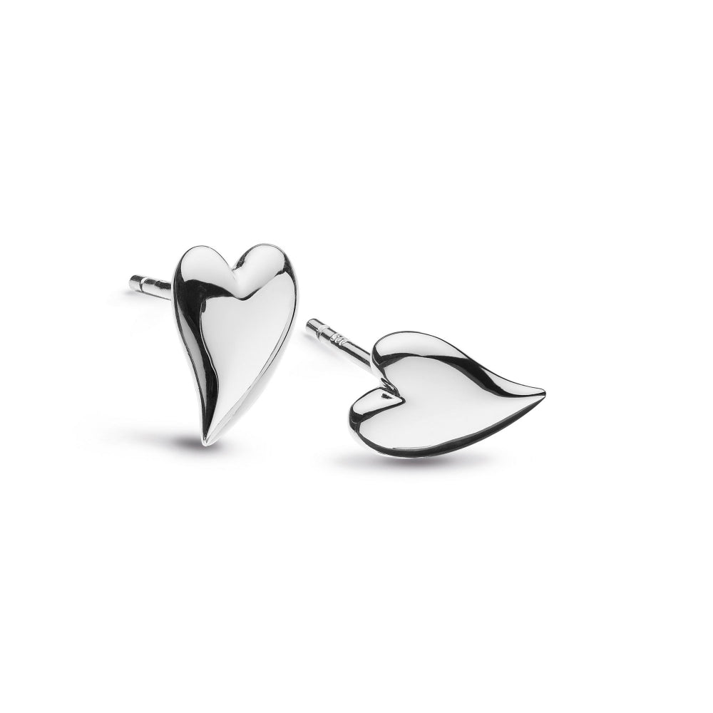 Kit Heath Silver Desire Kiss Mini Heart Stud Earrings - MococoKit Heath40BK5038159154522Earrings