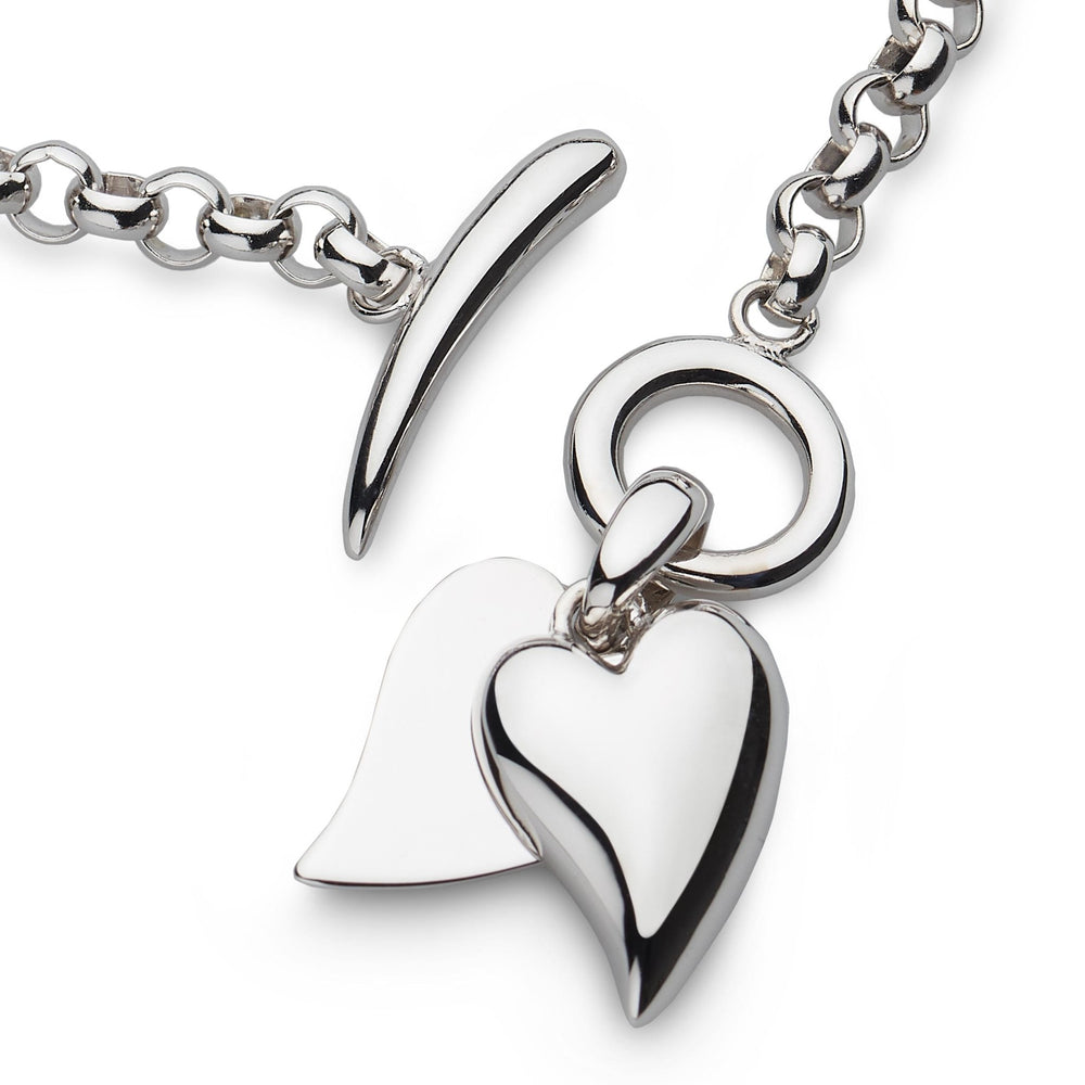 Kit Heath Silver Desire Love Duet Heart T - Bar Necklace - MococoKit Heath90507RP5038159159152Necklaces