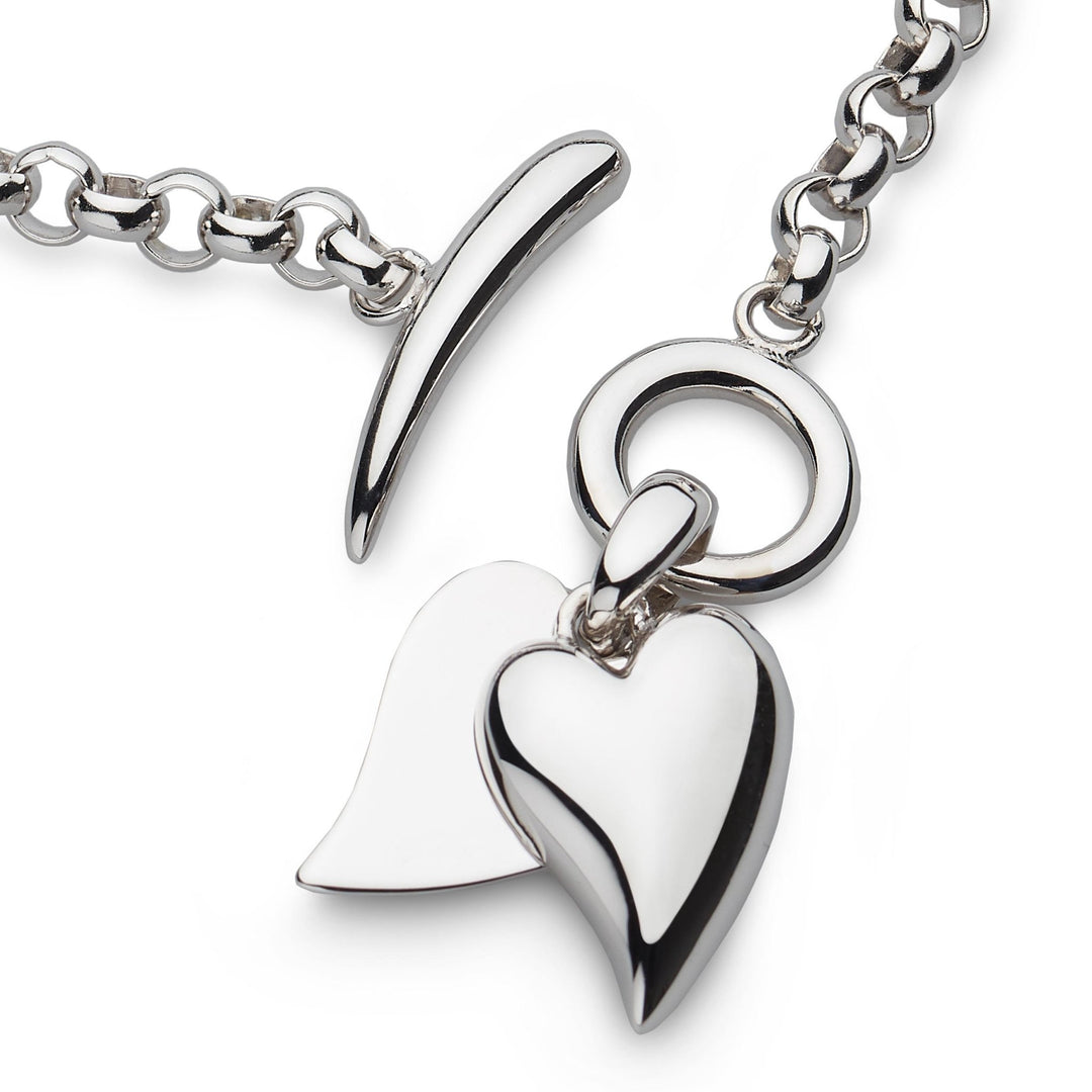 Kit Heath Silver Desire Love Duet Heart T - Bar Necklace - MococoKit Heath90507RP5038159159152Necklaces