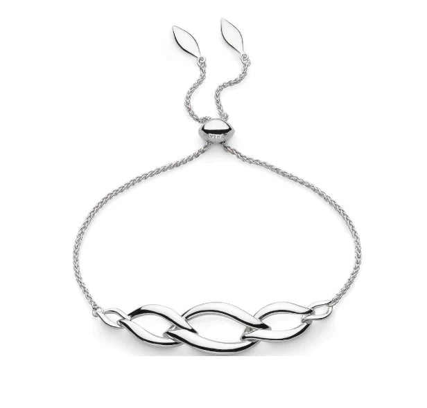 Kit Heath Silver Entwine Twine Link Trio Slider Bracelet - MococoKit Heath71142RP5038159165528Bracelets