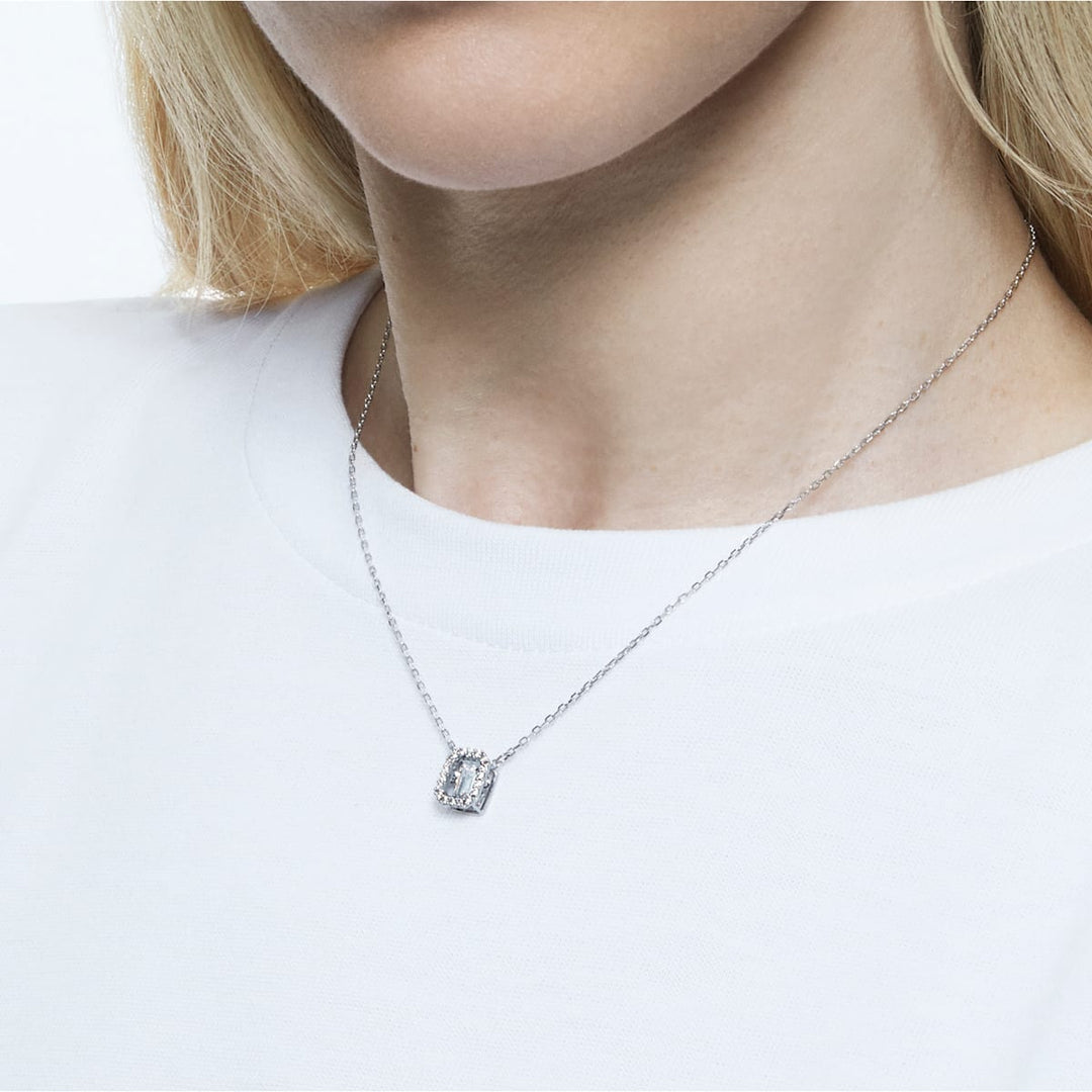 Swarovski Silver Una Octagon Cut Necklace
