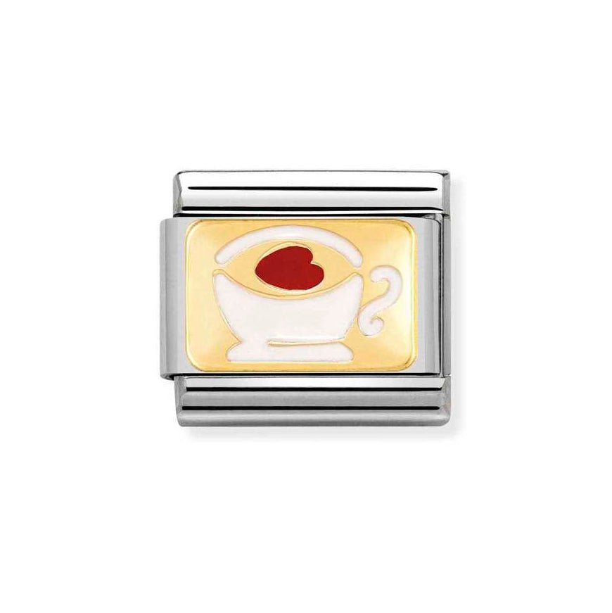 Nomination 18ct Gold Coffee Cup Charm - MococoNomination030284/028033497346018Charms and Links