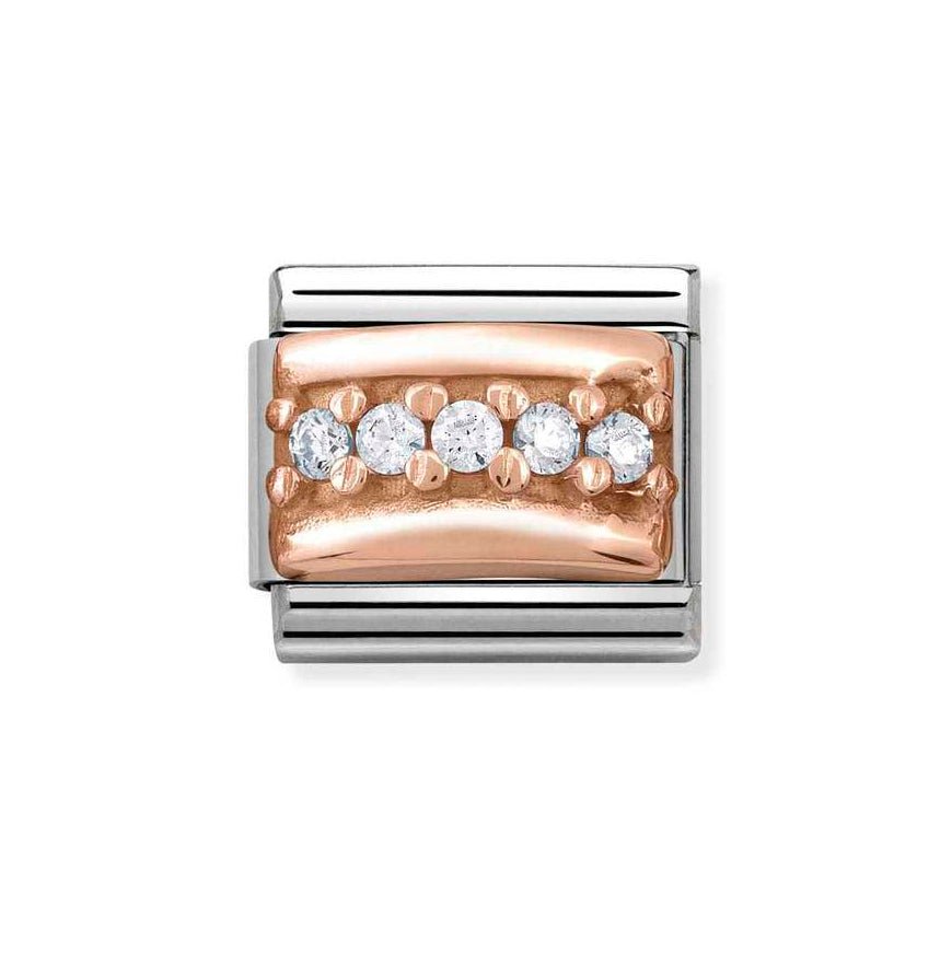 Nomination 9ct Rose Gold White CZ Classic Charm - MococoNomination430304/018033497365484Charms and Links
