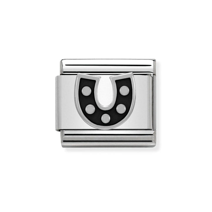 Nomination Black Horseshoe Charm - MococoNomination330202/088033497332004Charms and Links