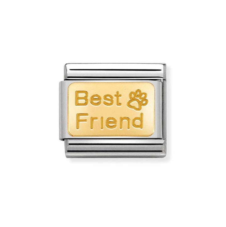 Nomination Classic 18ct Gold Best Friend Paw Print Charm - MococoNomination030121/508033497460783Charms and Links