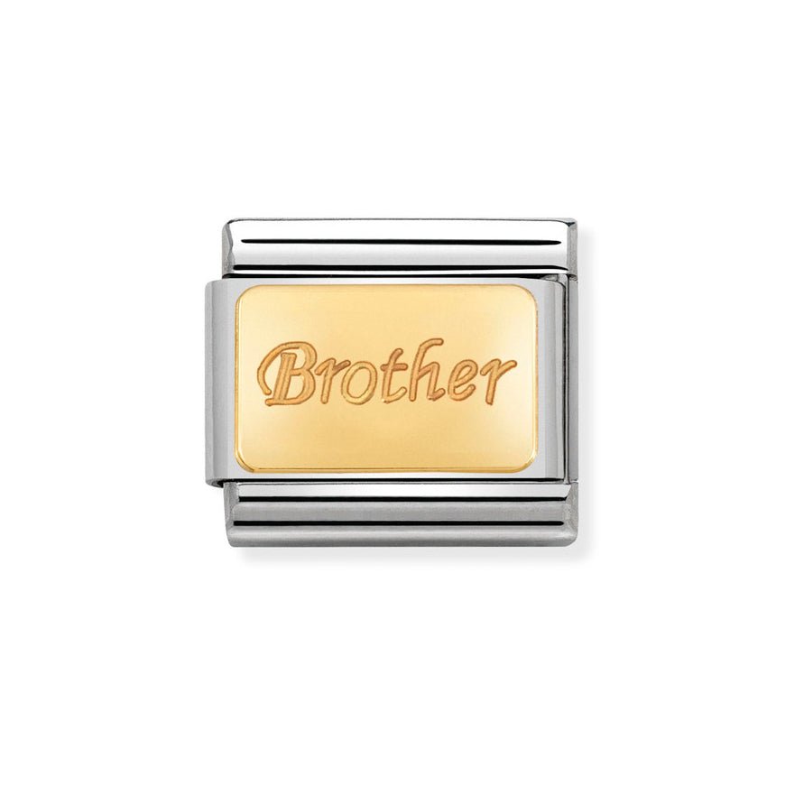 Nomination Classic 18ct Gold Brother Charm - MococoNomination030121/358033497429445Charms and Links