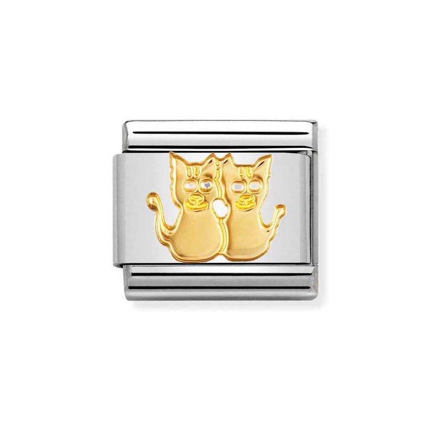 Nomination Classic 18ct Gold Cats Charm - MococoNomination030112/138033497011770Charms and Links