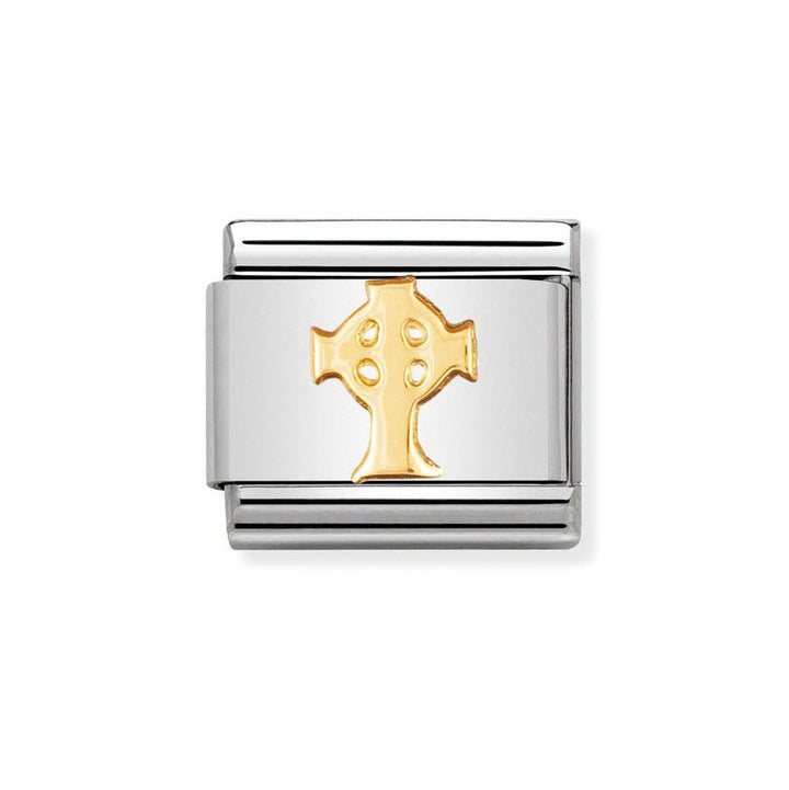 Nomination Classic 18ct Gold Celtic Cross Charm - MococoNomination030119/018033497012029Charms and Links