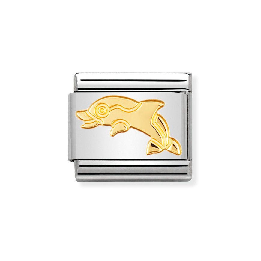 Nomination Classic 18ct Gold Dolphin Charm - MococoNomination030113/048033497036698Charms and Links