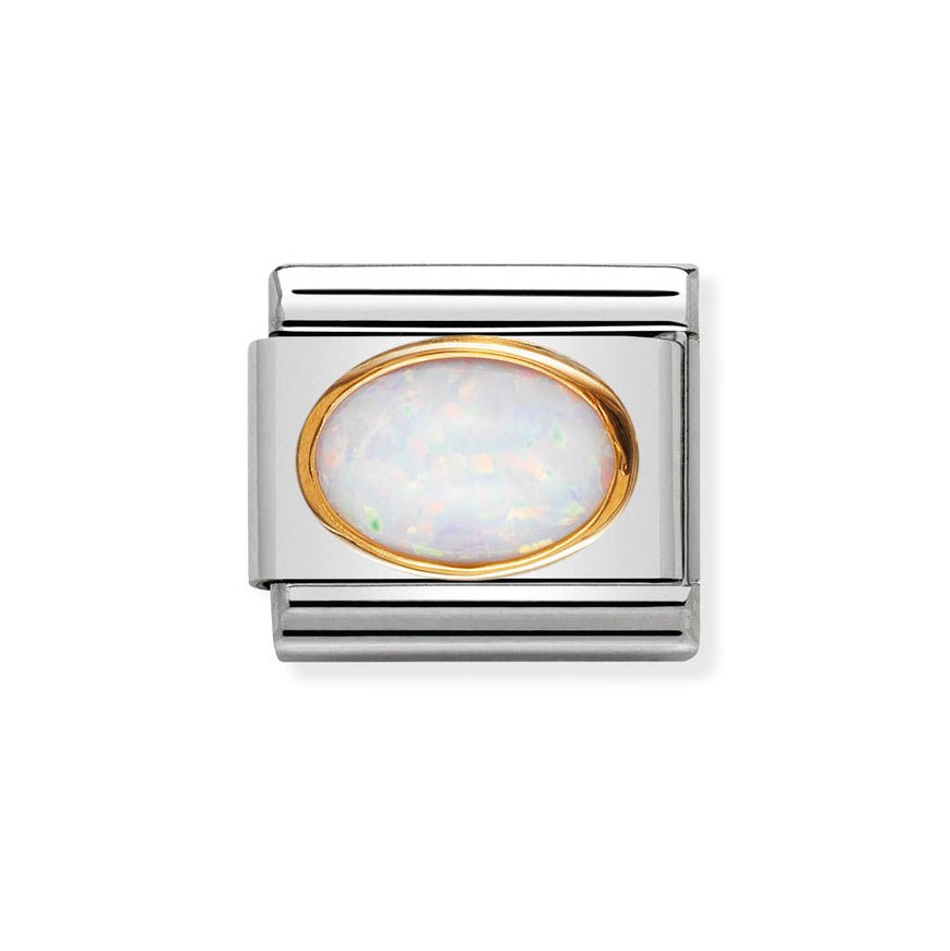 Nomination Classic 18ct Gold October Opal Birthstone Charm - MococoNomination030502/078033497019943Charms and Links