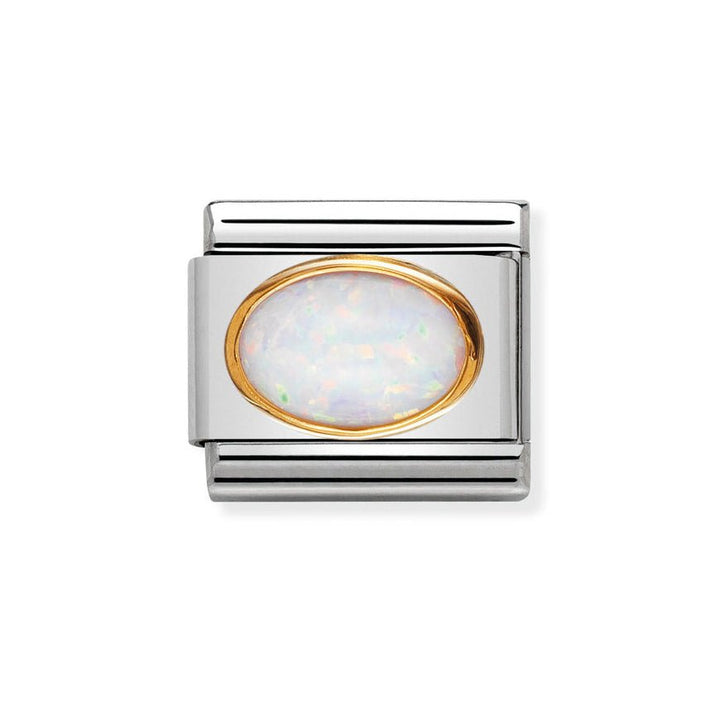 Nomination Classic 18ct Gold October Opal Birthstone Charm - MococoNomination030502/078033497019943Charms and Links