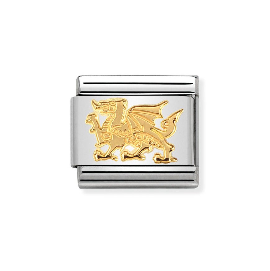 Nomination Classic 18ct Gold Welsh Dragon Charm - MococoNomination030112/318033497394538Charms and Links
