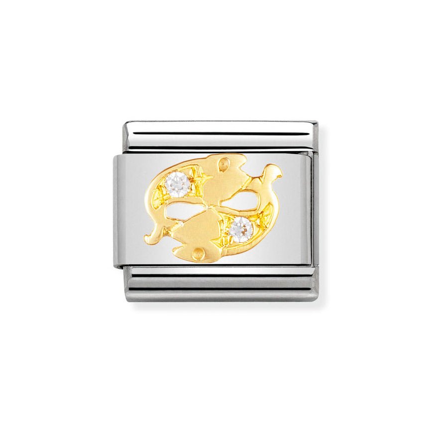 Nomination Classic 18K Gold And Zirconia Pieces Charm - MococoNomination030302/128033497017307Charms and Links