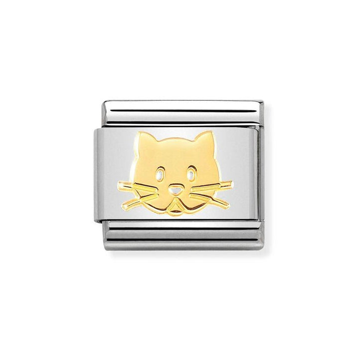 Nomination Classic 18k Gold Cat Face Charm - MococoNomination030162/538033497460820Charms and Links