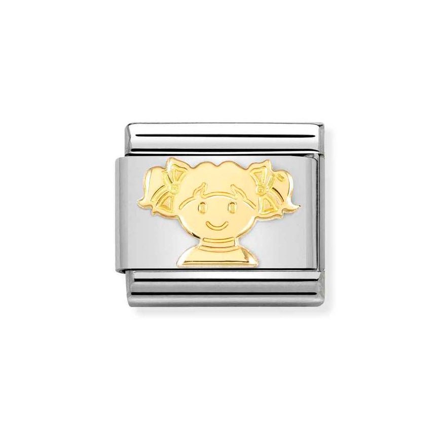 Nomination Classic 18k Gold Girl Charm - MococoNomination030162/738033497522221Charms and Links