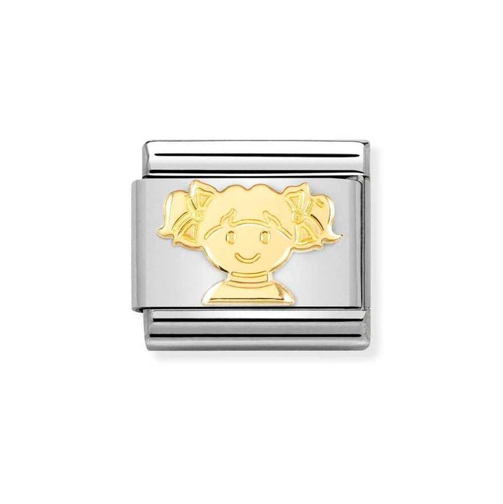 Nomination Classic 18k Gold Girl Charm - MococoNomination030162/738033497522221Charms and Links