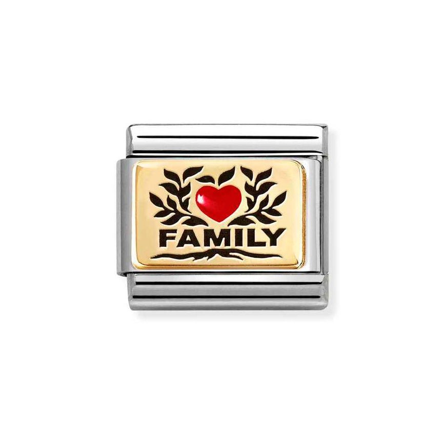 Nomination Classic 18K Gold Red Heart Family Charm - MococoNomination030289/078033497549303Charms and Links