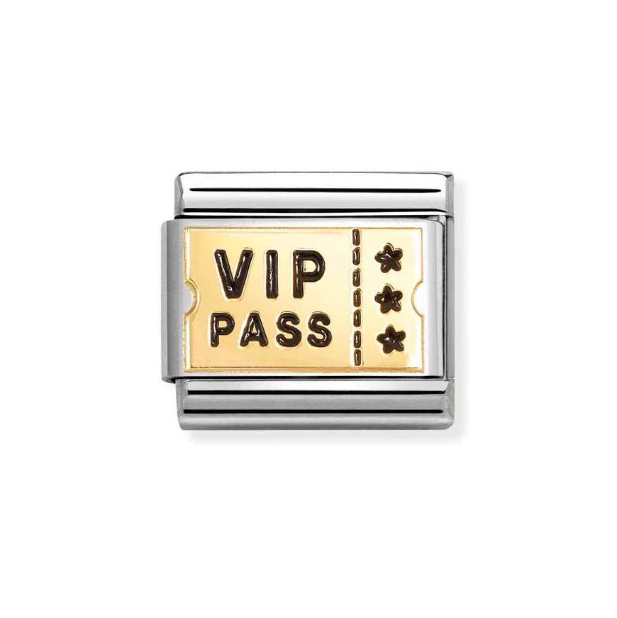Nomination Classic 18K Gold Vip Pass Charm - MococoNomination030284/628033497549273Charms and Links