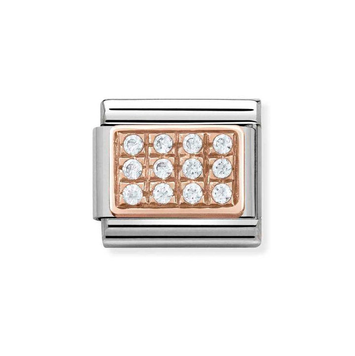 Nomination Classic 9ct Rose Gold with White CZ in Pave Charm - MococoNomination430301/018033497365422Charms and Links