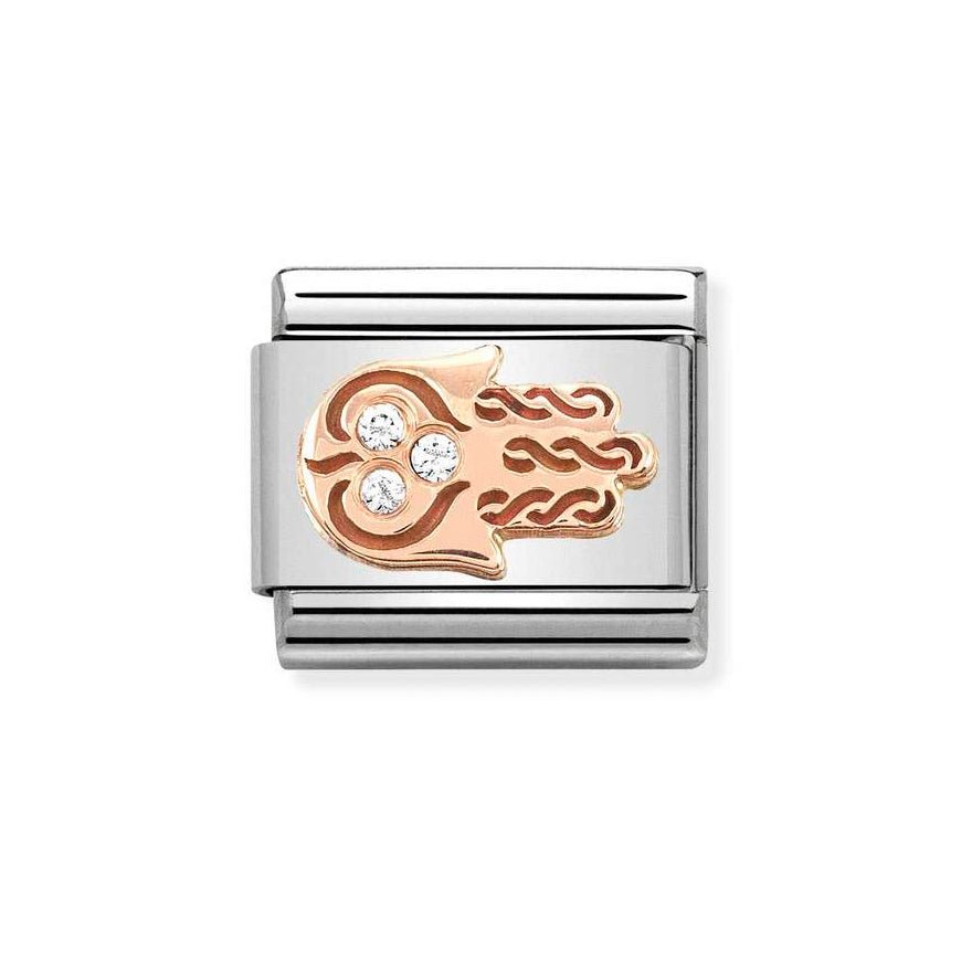 Nomination Classic 9K Rose Gold CZ Hand of Fatima Charm - MococoNomination430305/338033497491541Charms and Links