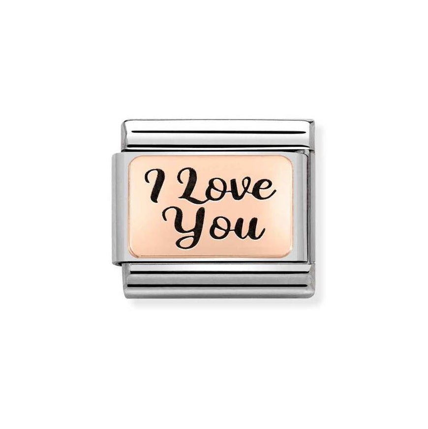 Nomination Classic 9K Rose Gold I Love You Charm - MococoNomination430111/188033497535368Charms and Links