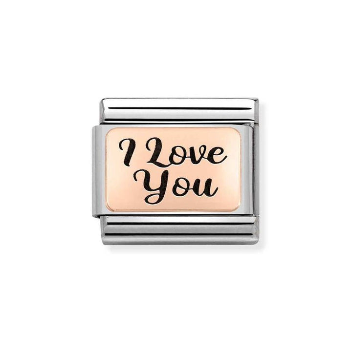 Nomination Classic 9K Rose Gold I Love You Charm - MococoNomination430111/188033497535368Charms and Links