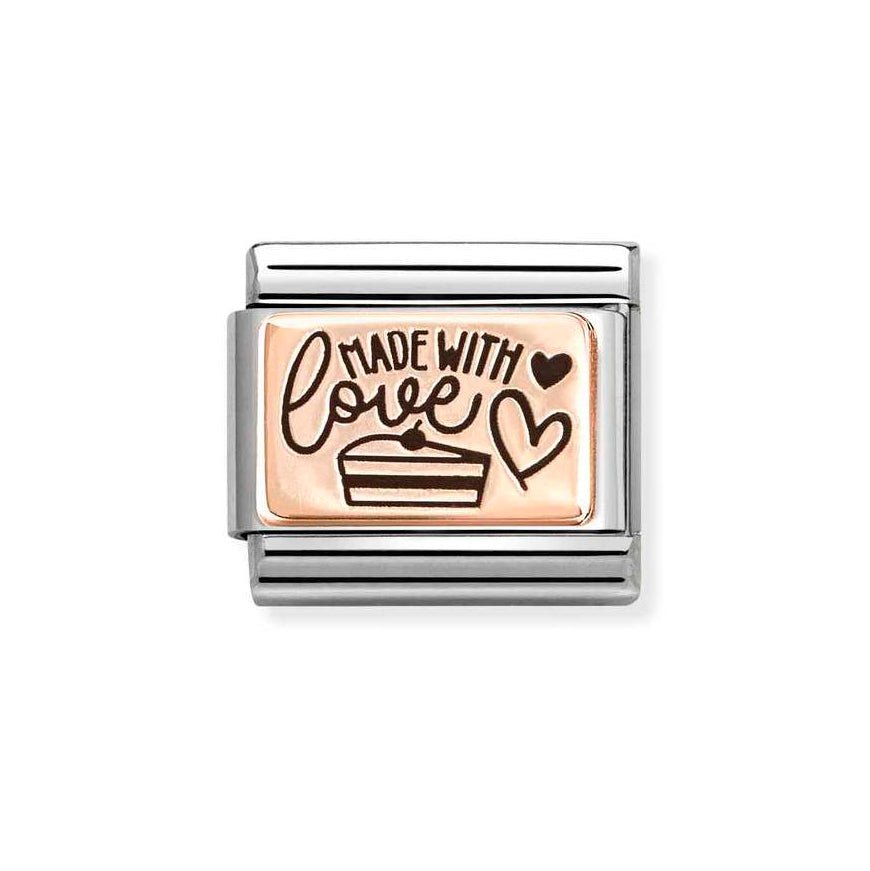 Nomination Classic 9K Rose Gold Made With Love Cake Charm - MococoNomination430111/248033497549426Charms and Links