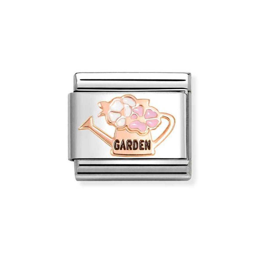 Nomination Classic 9K Rose Gold Watering Can With Flowers Charm - MococoNomination430202/198033497549488Charms and Links