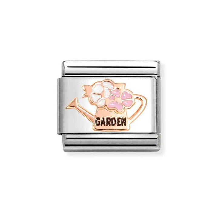 Nomination Classic 9K Rose Gold Watering Can With Flowers Charm - MococoNomination430202/198033497549488Charms and Links