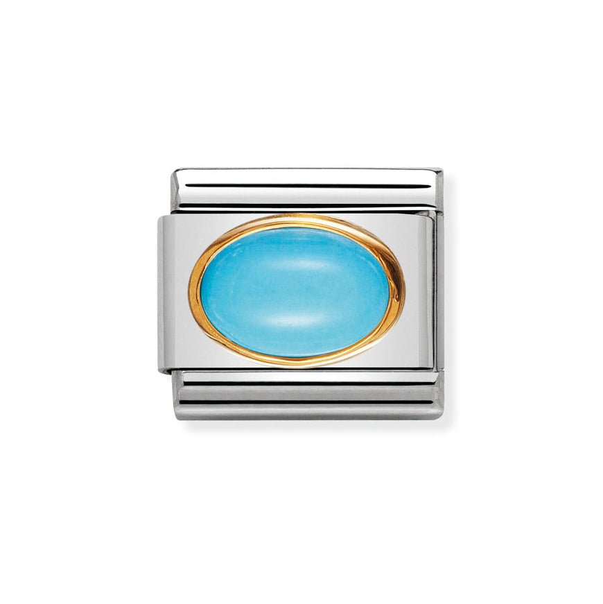 Nomination Classic December Oval Turquoise Birthstone Charm - MococoNomination030502/068033497019936Charms and Links