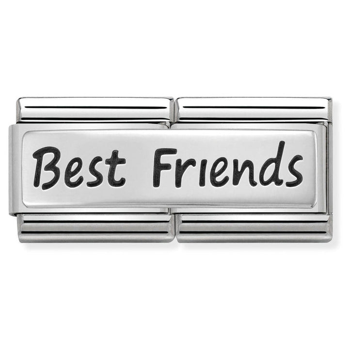 Nomination Classic Double Silver Best Friend Charm - MococoNomination330710/038033497412065Charms and Links