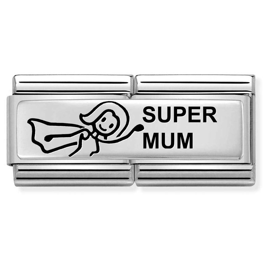 Nomination Classic Double Silver Super Mum Charm - MococoNomination330710/388033497491770Charms and Links