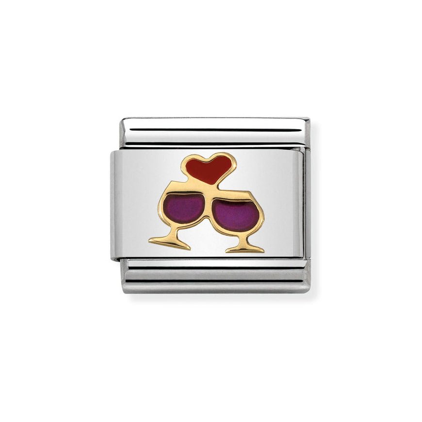 Nomination Classic Glasses with heart Charm - MococoNomination030283/088033497362490Charms and Links