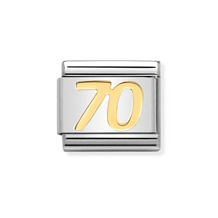 Nomination Classic Gold Number 70 Charm - MococoNomination030109/388033497452986Charms and Links