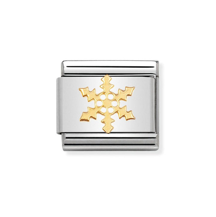 Nomination Classic Gold Snowflake Charm - MococoNomination030109/148033497036926Charms and Links