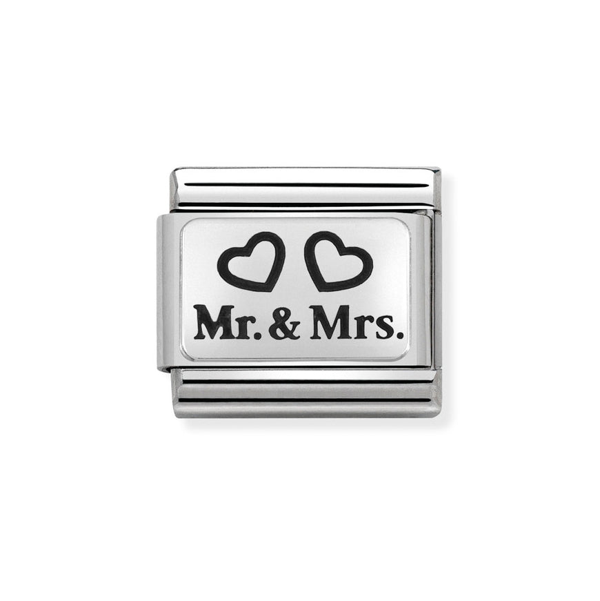 Nomination Classic Mr and Mrs with Hearts Charm - MococoNomination330109/018033497430397Charms and Links