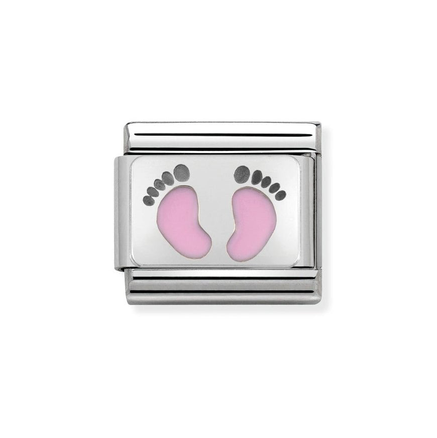 Nomination Classic Pink Enamel Footprints Charm - MococoNomination330208/148033497378965Charms and Links