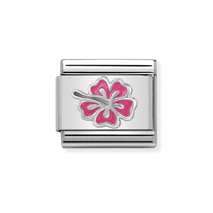 Nomination Classic Pink Hibiscus Charm - MococoNomination330202/248033497346346Charms and Links