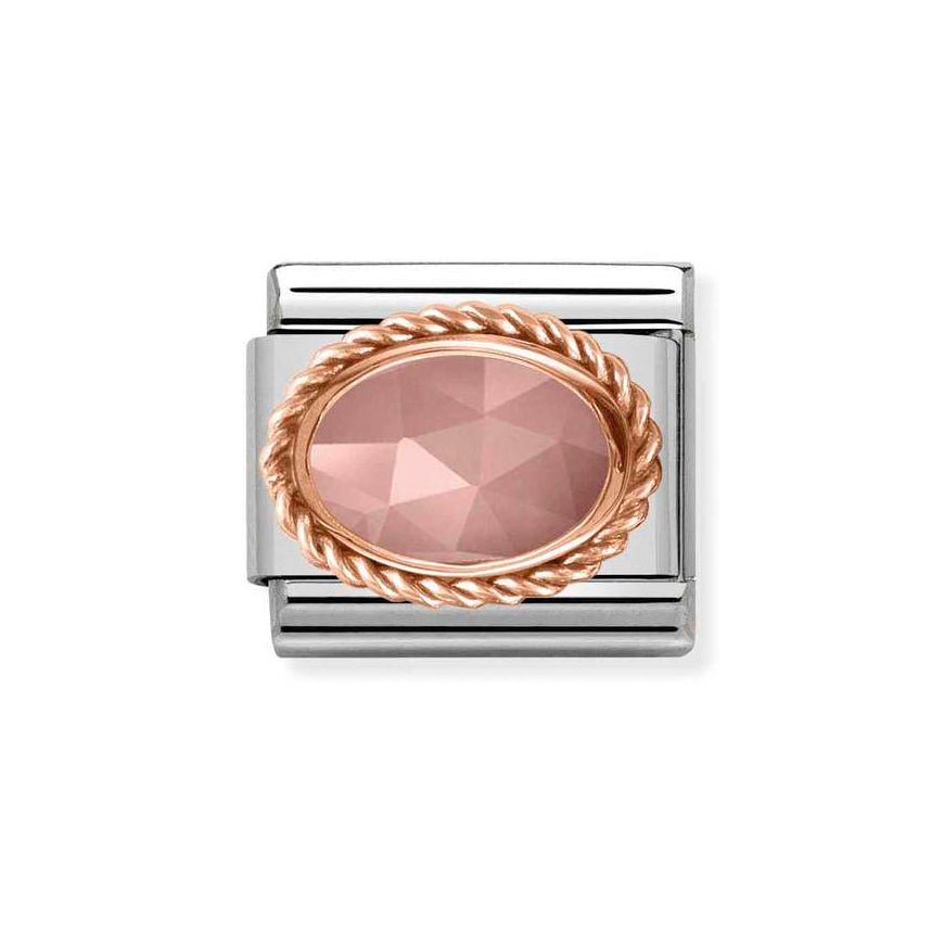 Nomination Classic Rose Gold Apricot Chalcedony Charm - MococoNomination430507/348033497430052Charms and Links