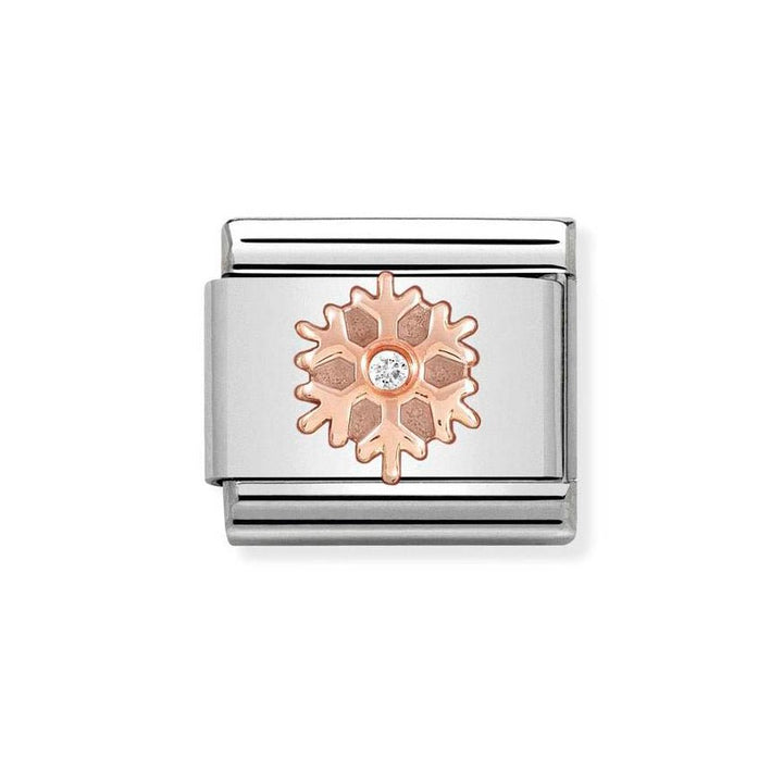 Nomination Classic Rose Gold CZ Snowflake Charm - MococoNomination430305/238033497478788Charms and Links
