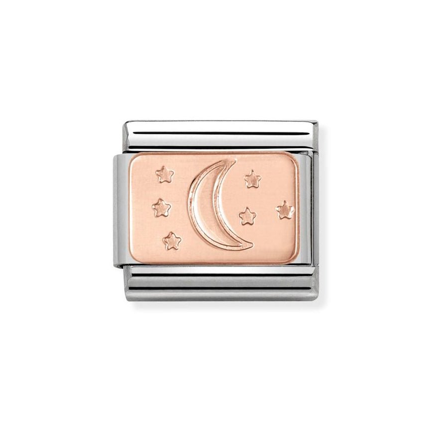 Nomination Classic Rose Gold Moon and Stars Charm - MococoNomination430101/318033497425379Charms and Links