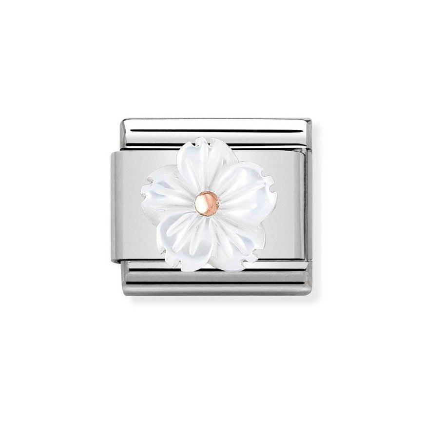 Nomination Classic Rose Gold Mother of Pearl Flower Charm - MococoNomination430510/028033497461339Charms and Links