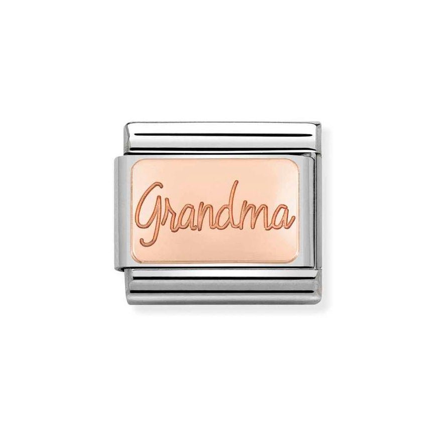 Nomination Classic Rose Gold Plated Grandma Charm - MococoNomination430101/368033497430625Charms and Links