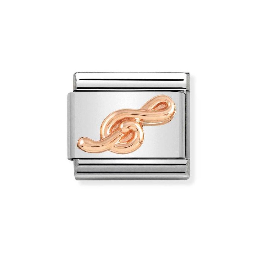 Nomination Classic Rose Gold Treble Clef Charm - MococoNomination430106/138033497478825Charms and Links