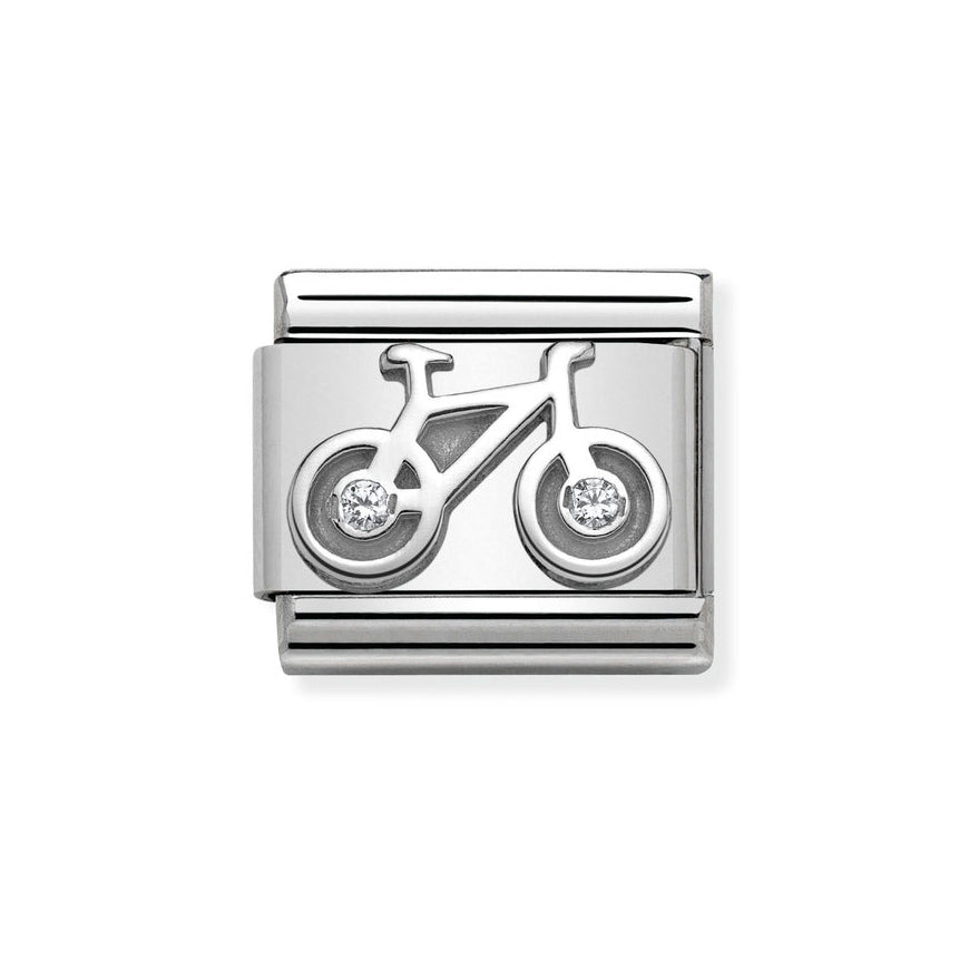 Nomination Classic Silver Bicycle Charm - MococoNomination330311/048033497388513Charms and Links