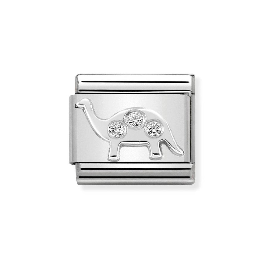 Nomination Classic Silver Brontosaurus Dinosaur Charm - MococoNomination330311/098033497462305Charms and Links