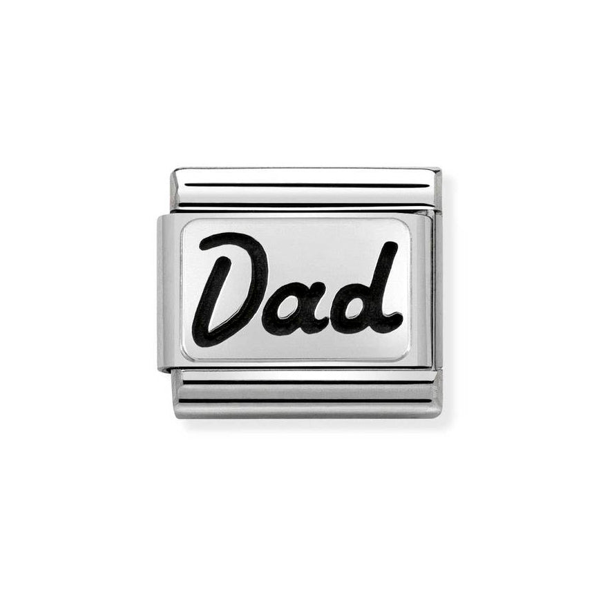 Nomination Classic Silver Dad Charm - MococoNomination330102/338033497378873Charms and Links