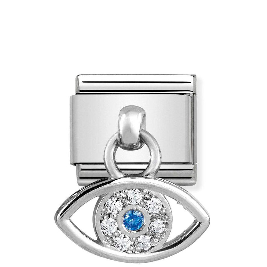 Nomination Classic Silver Dangle CZ Greek Eye Charm - MococoNomination331800/228033497399816Charms and Links