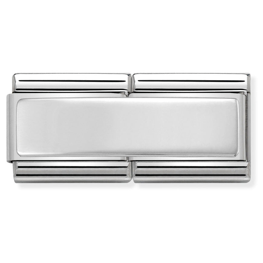Nomination Classic Silver Engravable Double Charm - MococoNomination330710/01/WEB8033497412041Charms and Links