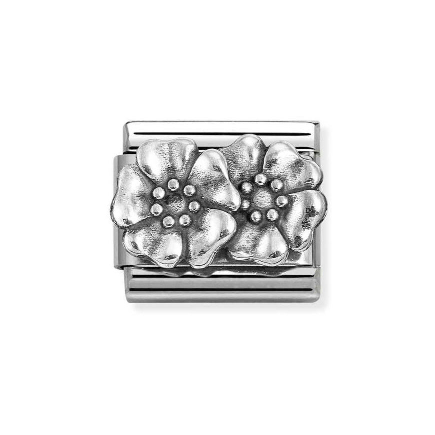 Nomination Classic Silver Flowers Charm - MococoNomination330101/738033497549808Charms and Links